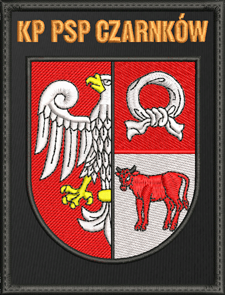 Emblemat haftowany KP PSP - CZARNKÓW