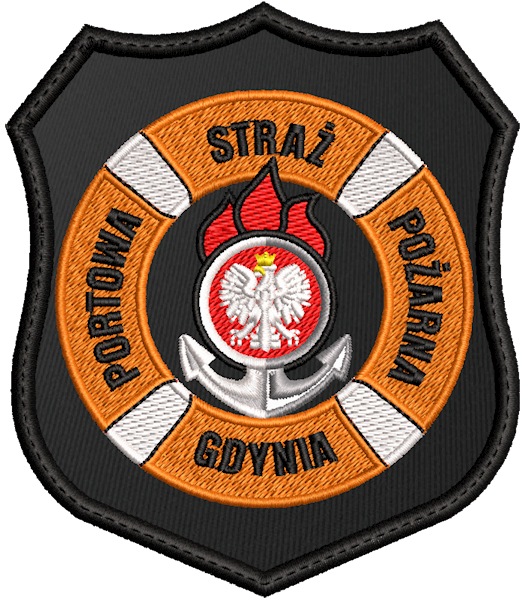 Emblemat haftowany Portowa Straż Pożarna GDYNIA