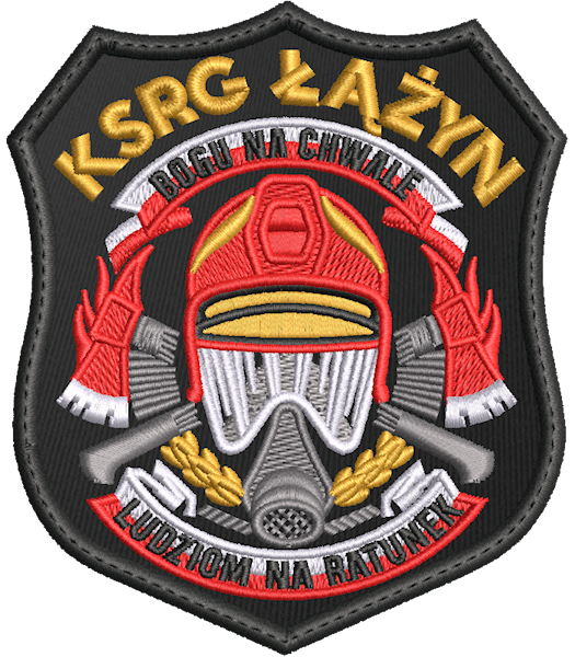 Emblemat haftowany OSP - ŁĄŻYN KSRG