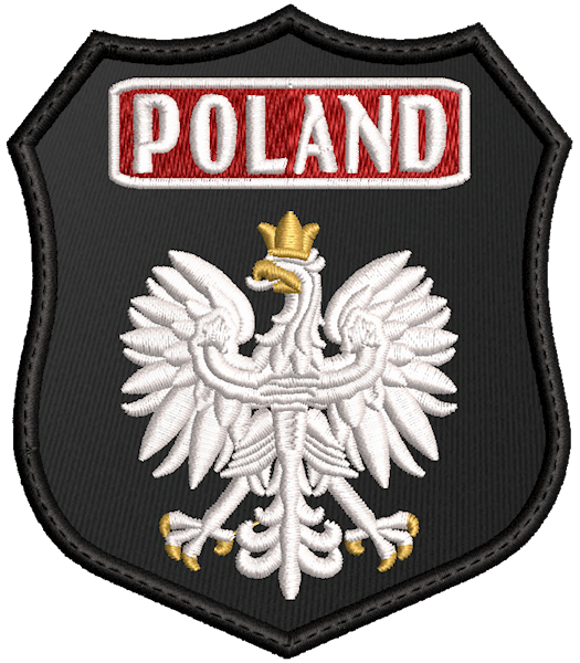 Emblemat haftowany OSP - POLAND