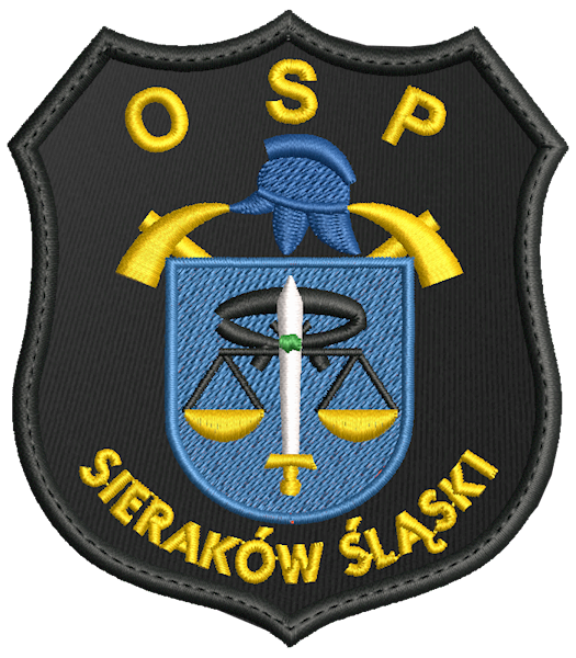 Emblemat haftowany OSP - SIERAKÓW ŚLĄSKI