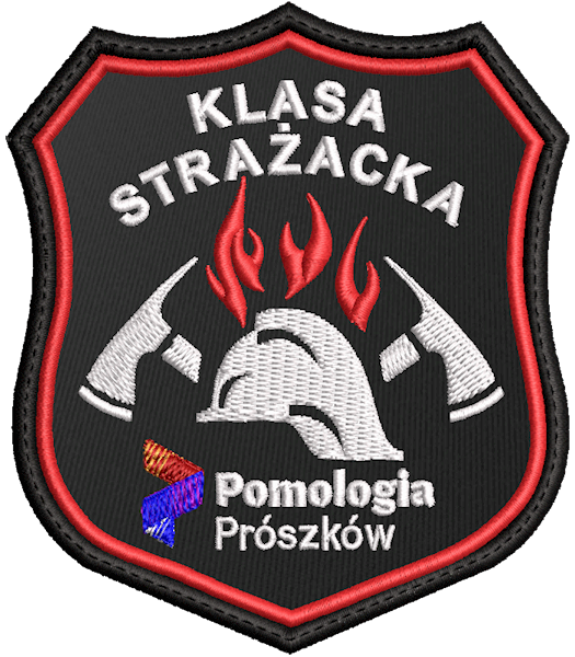 Emblemat haftowany KLASA STRAŻACKA -  Pomologia Prószków