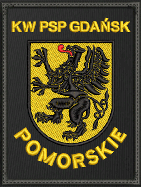 Emblemat haftowany PSP - KW PSP GDAŃSK