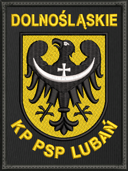 Emblemat haftowany PSP - KP PSP LUBAŃ