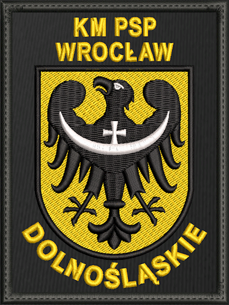 Emblemat haftowany PSP - KM PSP WROCŁAW
