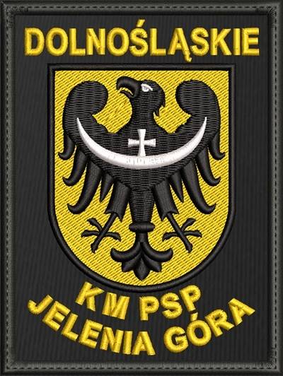 Emblemat haftowany PSP - KM PSP JELENIA GÓRA