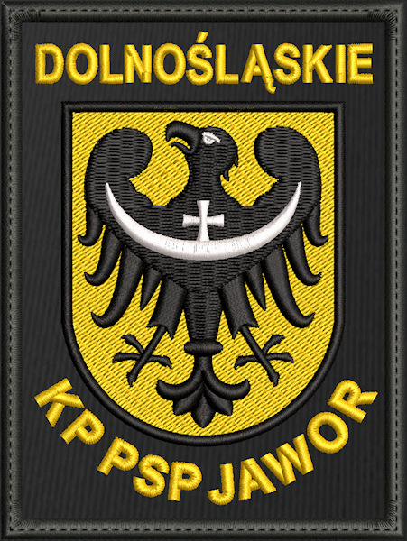 Emblemat haftowany PSP - KP PSP ZĄBKOWICE ŚL.