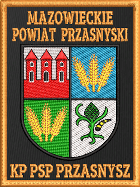 Emblemat haftowany KP PSP PRZASNYSZ