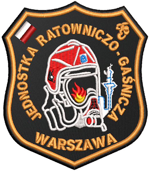 Emblemat haftowany PSP - JRG 9 WARSZAWA