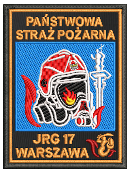 Emblemat haftowany JRG 14 WARSZAWA 115X85