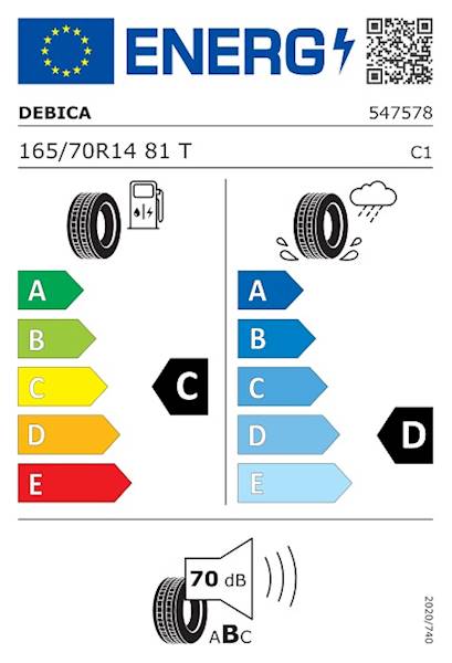 OPONA DĘBICA 165/70 R14 81T PASSIO 2 DOT2022