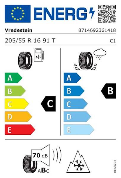 OPONA VREDESTEIN 205/55 R16 91 T WINTRAC