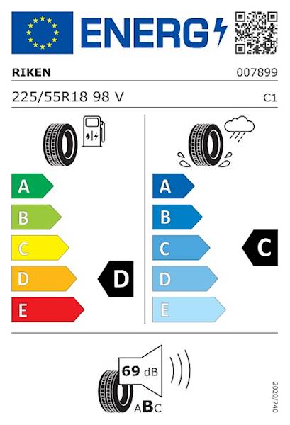 OPONA RIKEN 225/55 R18 98V 701 DOT2022