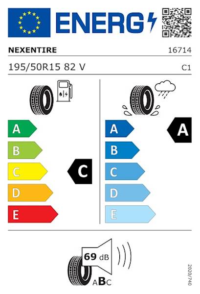 OPONA NEXEN 195/50 R15 82 V N'BLUE HD PLUS DOT2022