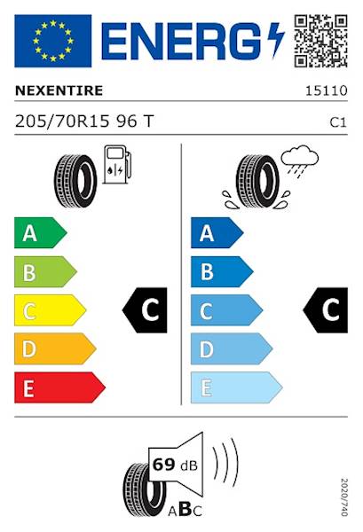 OPONA NEXEN 205/70 R15 96 T N'BLUE HD PLUS DOT2022