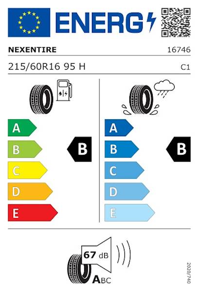 OPONA NEXEN 215/60 R16 95 H N'BLUE HD PLUS DOT2022