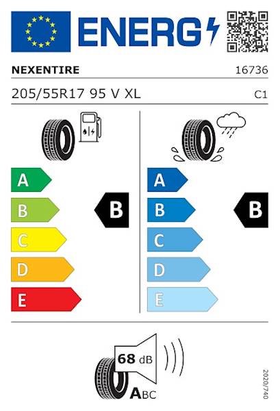 OPONA NEXEN 205/55 R17 95 V N'BLUE HD PLUS XL DOT2022