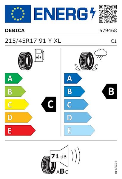 OPONA DĘBICA 215/45 R17 91 Y PRESTO UHP 2 FR XL