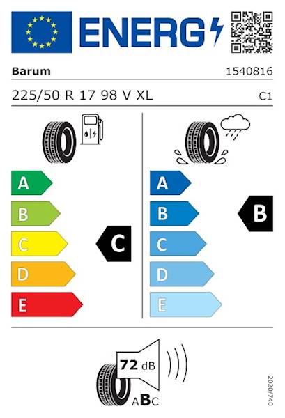OPONA BARUM 225/50 R17 98 V BRAVURIS 5 HM FR XL