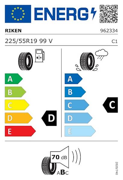 OPONA RIKEN 225/55 R19 99V 701