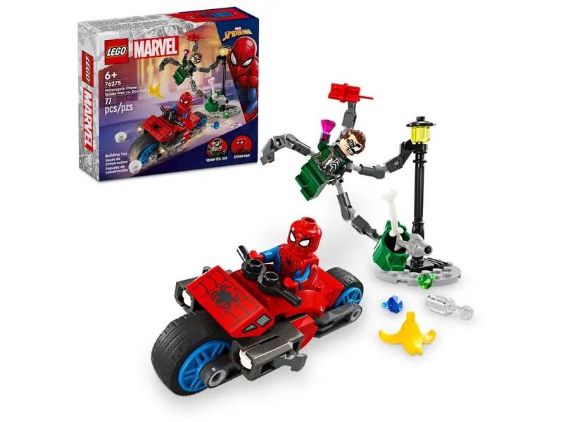 LEGO Marvel 76275 Motorcycle Chase Spider-man vs D