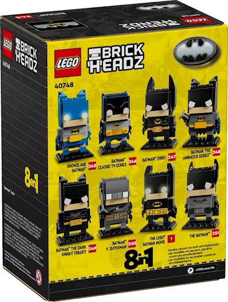 LEGO BrickHeadz 40748 Batman 8 in 1 figure