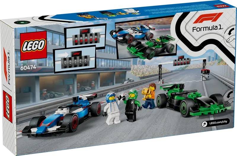 LEGO City 60474 F1 Grid with VCARB Sauber Race Car