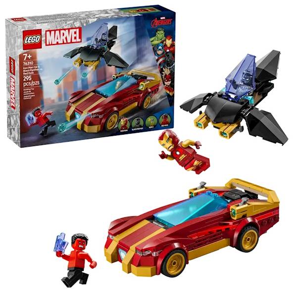 LEGO Marvel 76310 Iron Man Car B. Panther Red Hulk