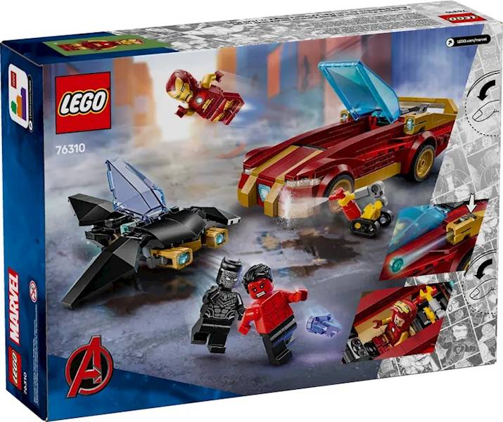 LEGO Marvel 76310 Iron Man Car B. Panther Red Hulk