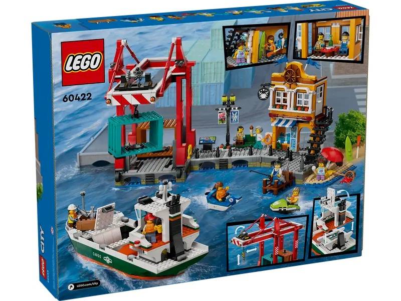LEGO City 60422 Seaside Harbor with Cargo Ship
