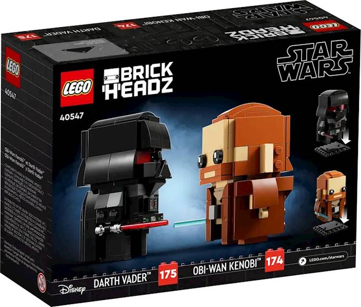 LEGO BrickHeadz 40547 Obi-Wan Kenobi & Darth Vader