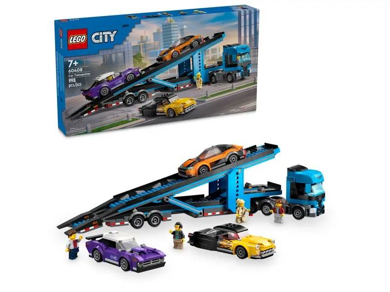 LEGO City 60408 Car Transporter Truck With Cars