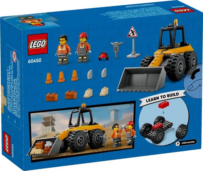LEGO City 60450 Yellow Construction Wheel Loader