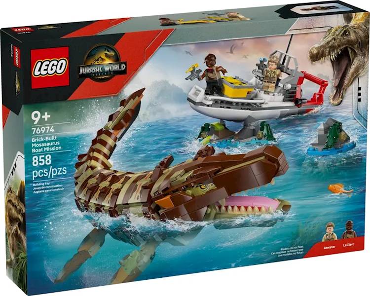 LEGO Jurassic World 76974 Brick-Built Mosasaurus