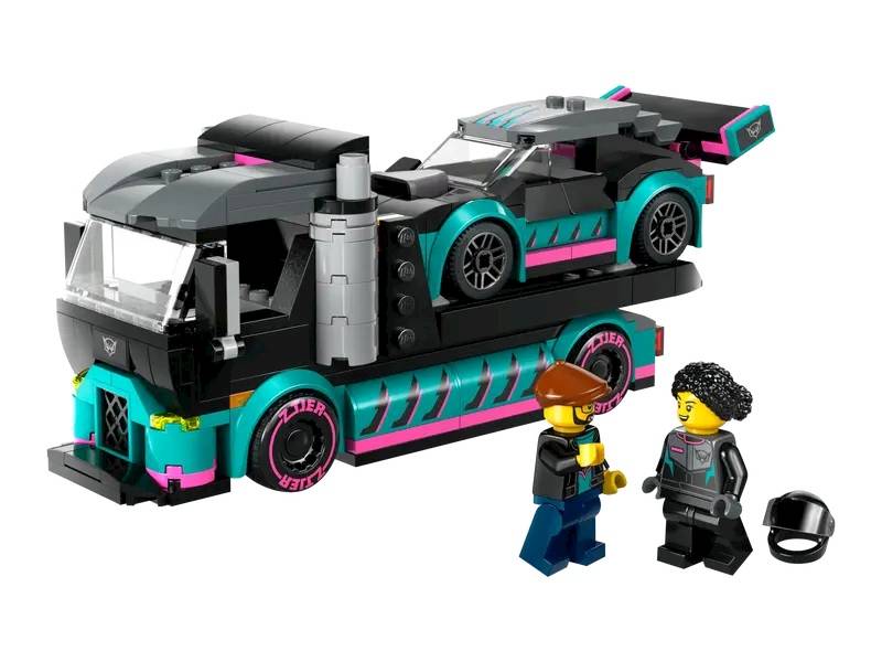 LEGO City 60406 Race Car and Car Carrier Truck