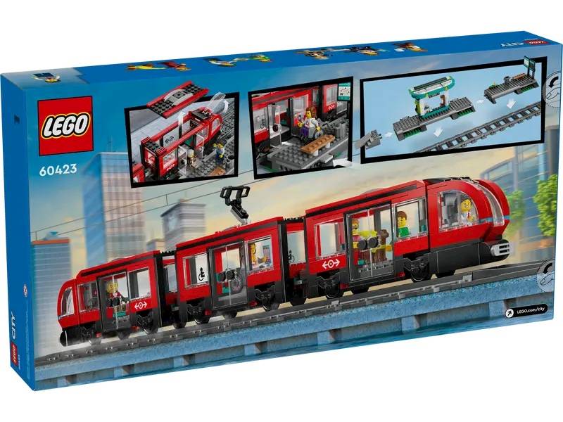 LEGO City 60423 Downtown Streetcar And Station