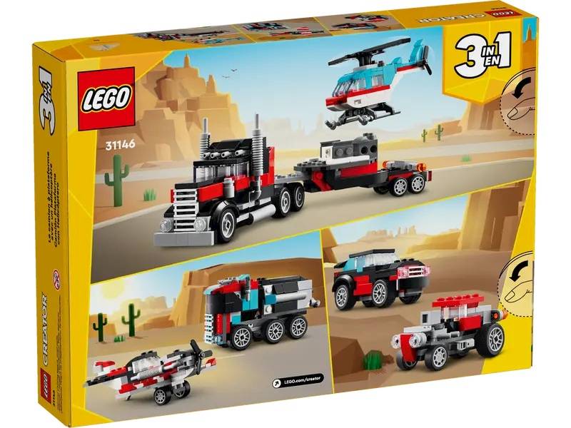 LEGO Creator 31146 Flatbed Truck with Helicopter