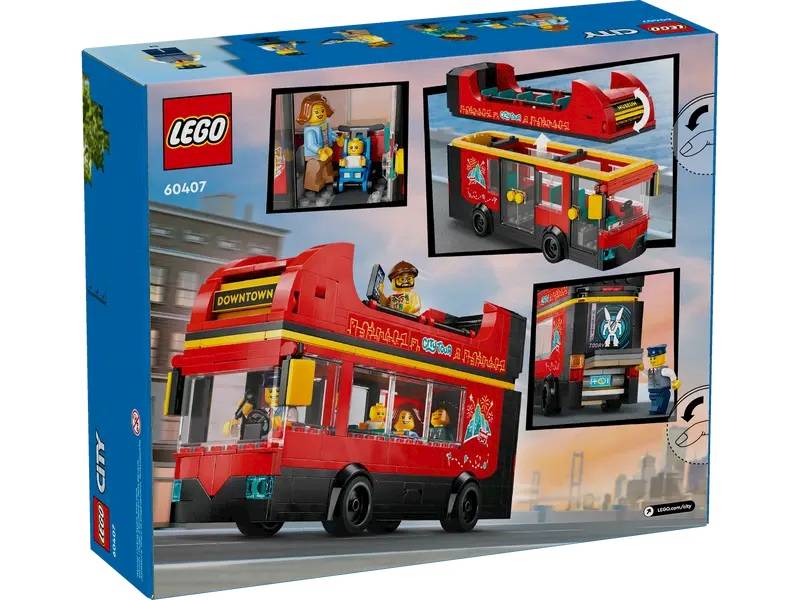 LEGO City 60407 Red Double Decker Sightseeing Bus