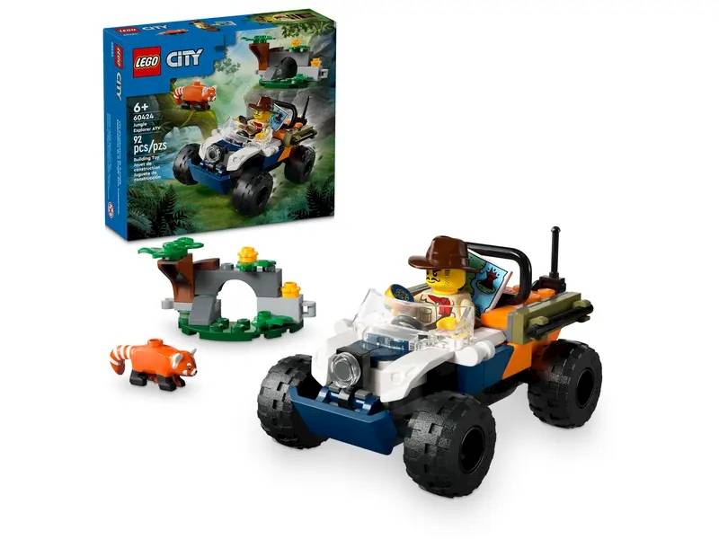 LEGO City 60424 Jungle Explorer ATV Red Panda 