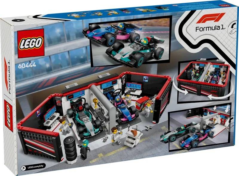 LEGO City 60444 F1 Garage Mercedes AMG Alpine Cars