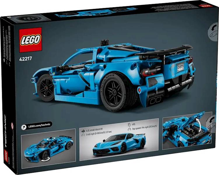 LEGO Technic 42217 Chevrolet Corvette Stingray Blu