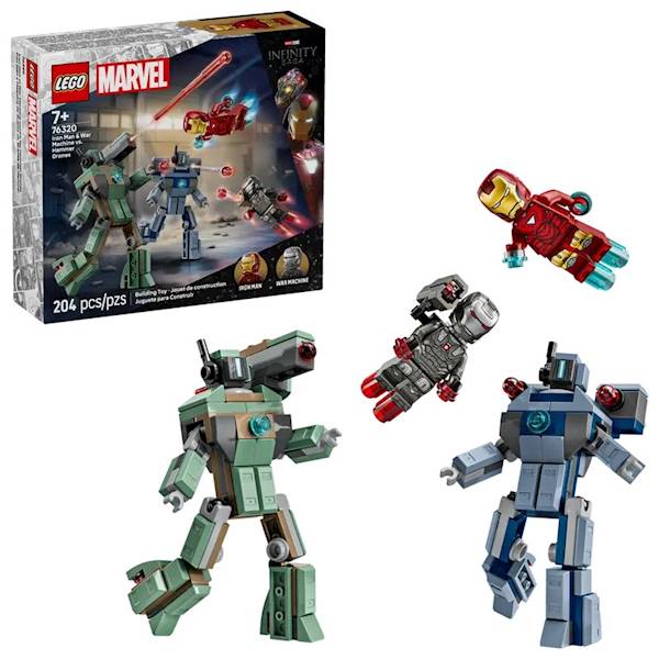 LEGO Marvel 76320 Iron Man & War Machine vs Hammer