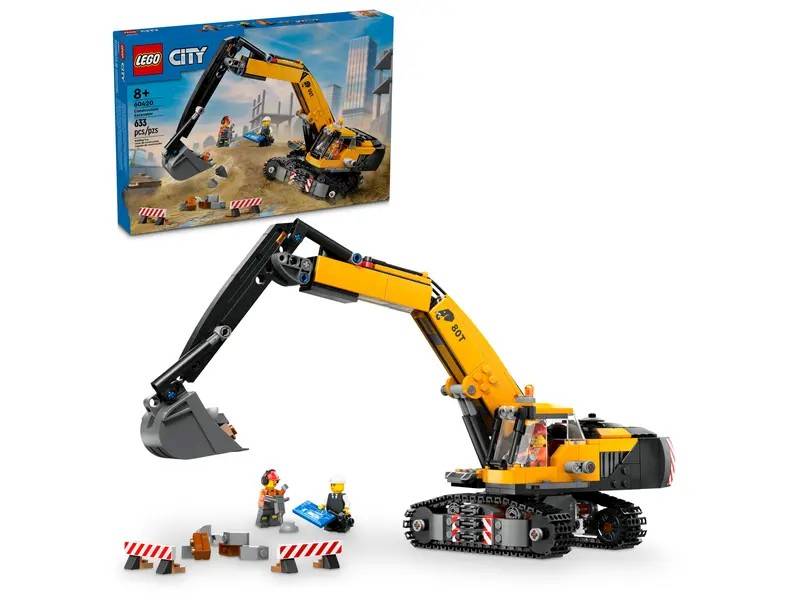 LEGO City 60420 Yellow Construction Excavator