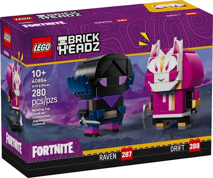 LEGO BrickHeadz 40884 Drift & Raven Figures