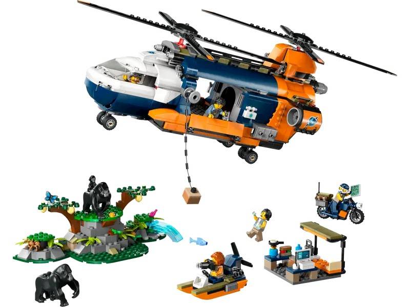 LEGO City 60437 Jungle Explorer Helicopter at Base