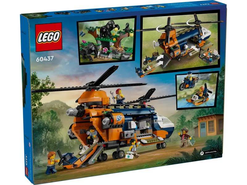 LEGO City 60437 Jungle Explorer Helicopter at Base