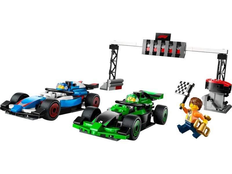 LEGO City 60474 F1 Grid with VCARB Sauber Race Car