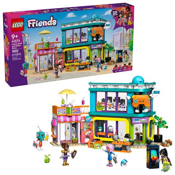 LEGO Friends 42674 Comic Book and Game Store