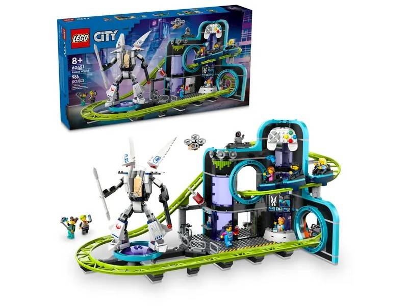 LEGO City 60421 Robot World Roller Coaster Park