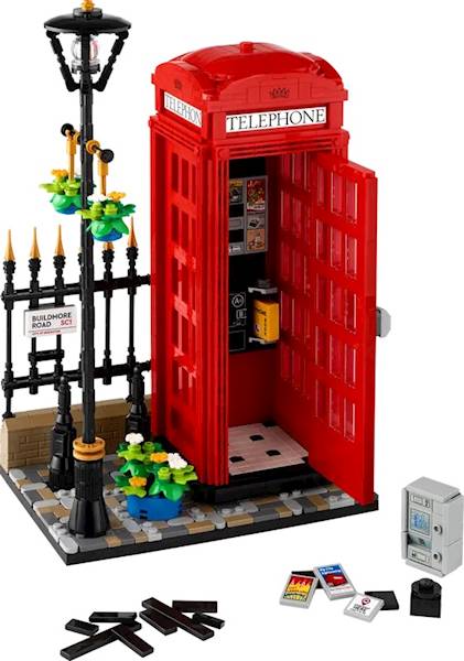 LEGO IDEAS 21347 Red London Telephone Box